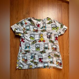 Sesame Street scrub top